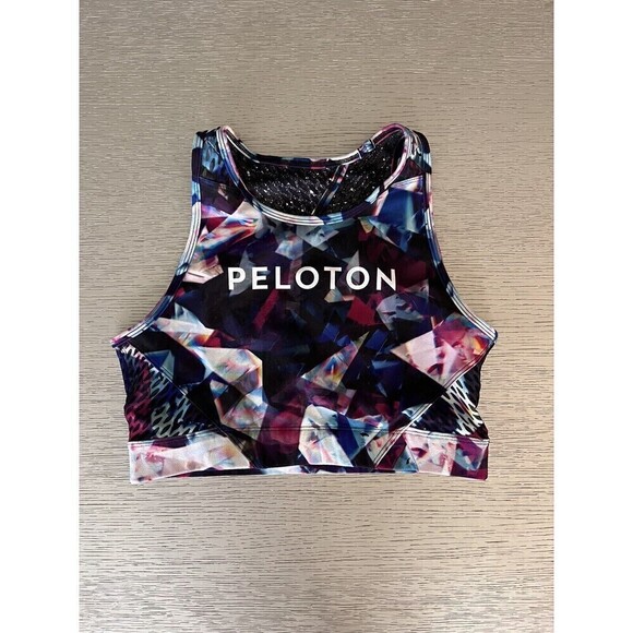 Peloton Other - Peloton New Women's Sport Activewear Abstract Mosaic High Neck Sports Bra